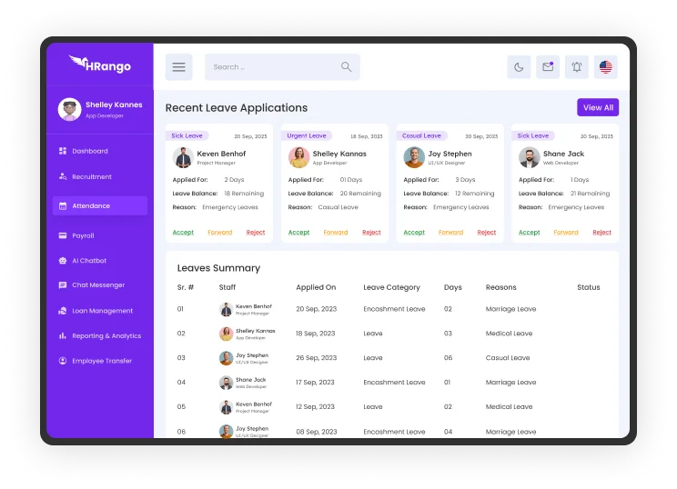 Leave-Dashboard